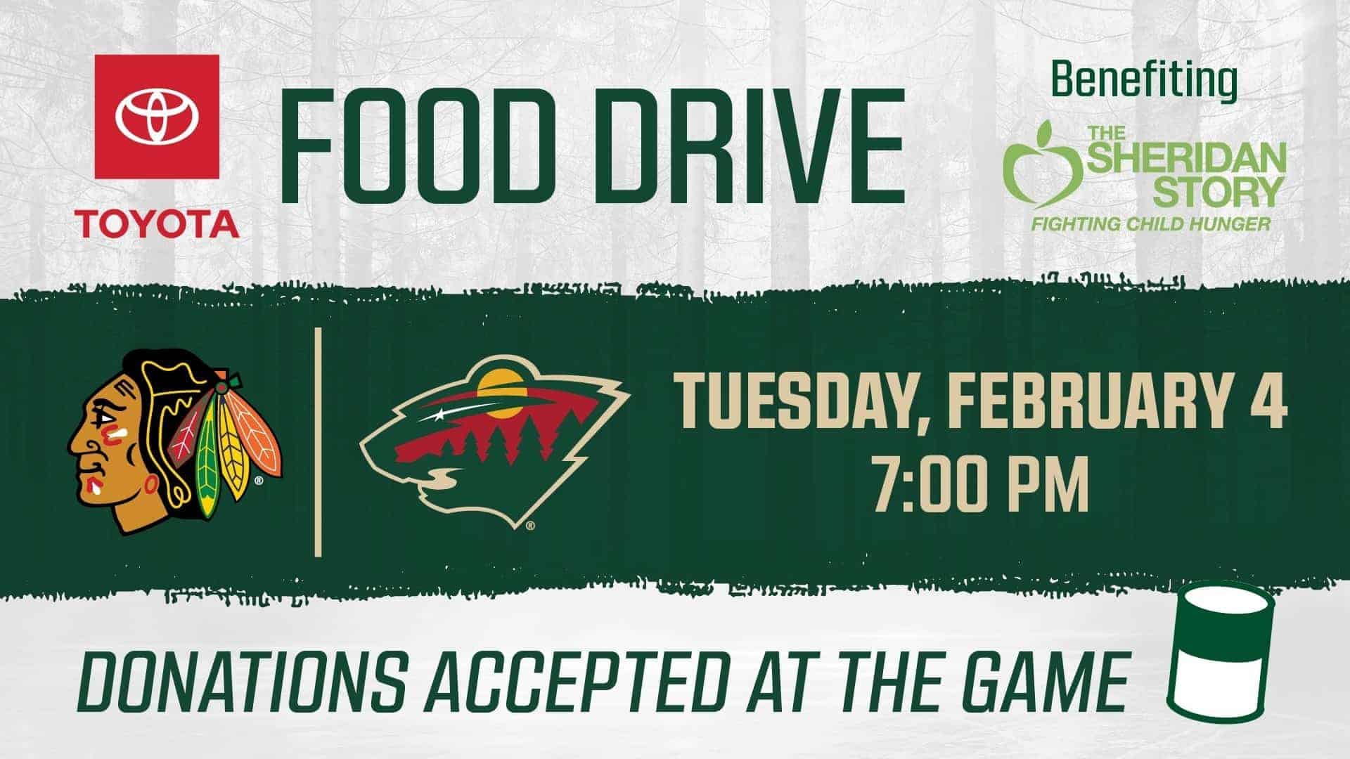 Minnesota Wild Food Drive