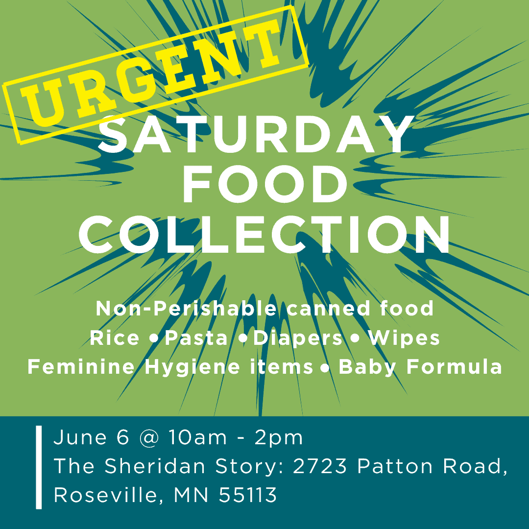Urgent Saturday Food Collection on June 6 from 10am-2pm
