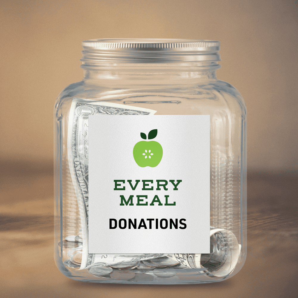 Every Meal Donation jar
