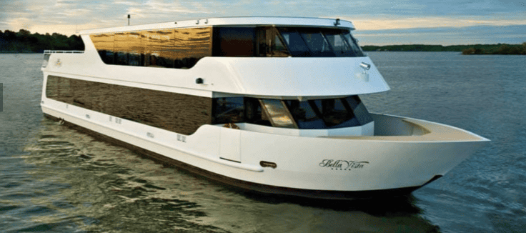 Bella Vista luxury motor yatch for Cruise for a Cause event