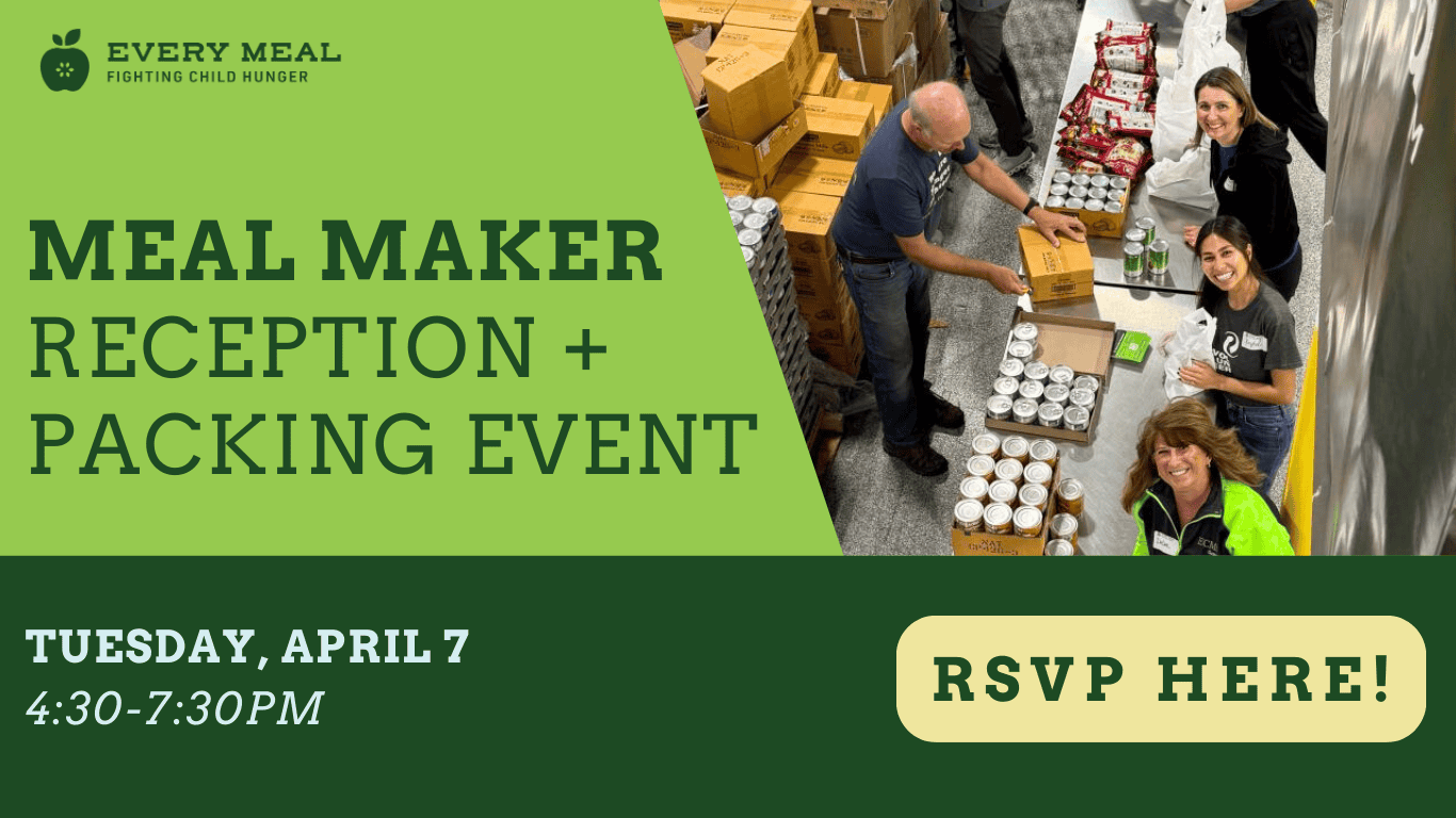 Meal Maker Reception and Packing Event on April 7