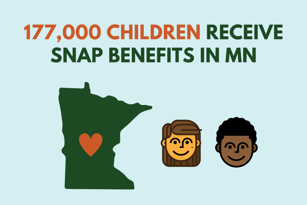approximately 177,000 kids receive SNAP benefits in MN