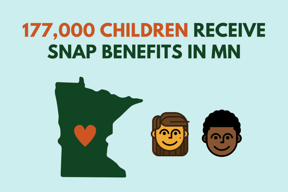 approximately 177,000 kids receive SNAP benefits in MN