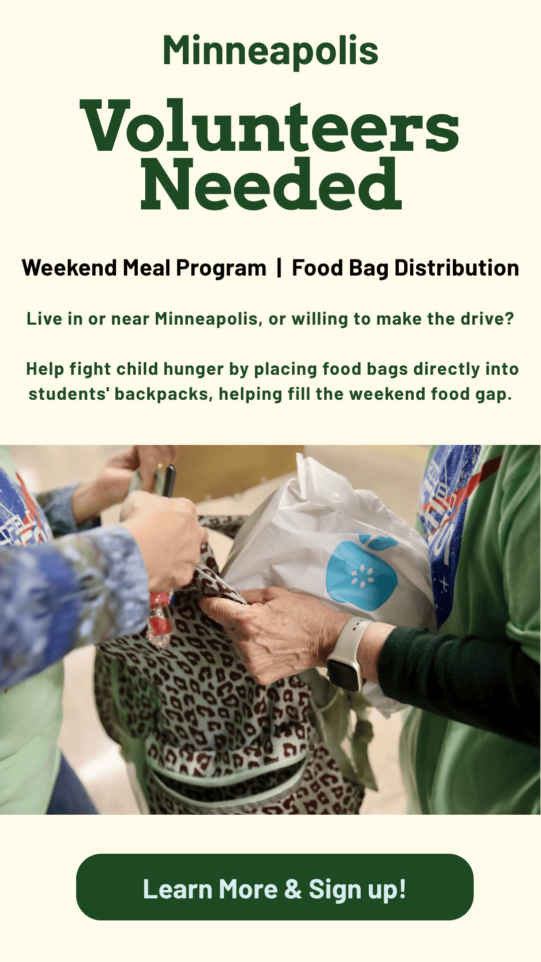 minneapolis volunteers needed
