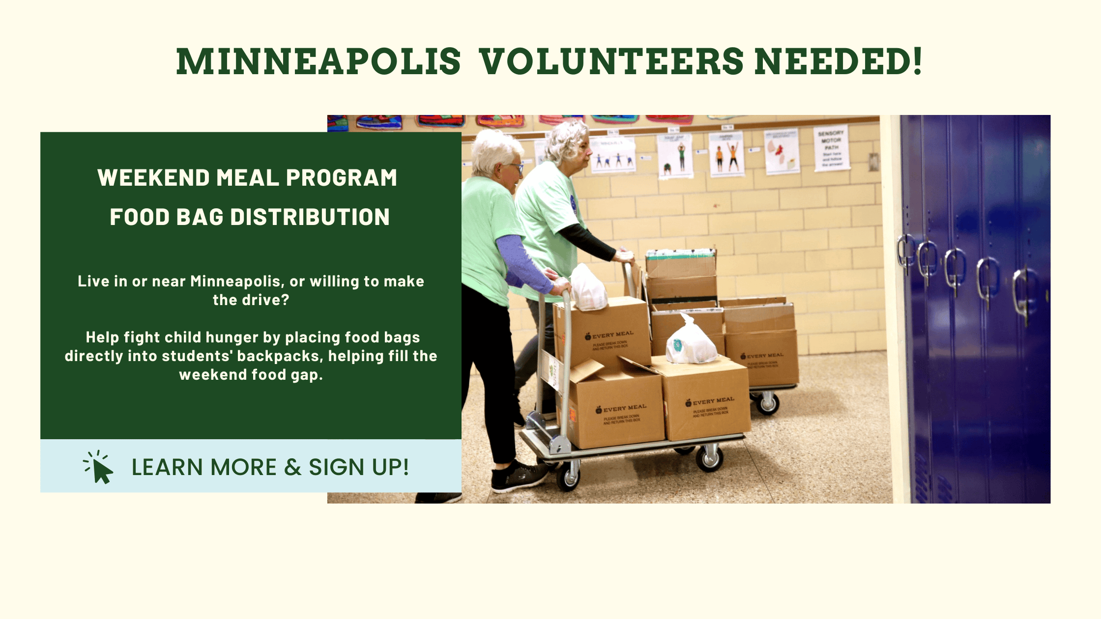 Minneapolis volunteers needed